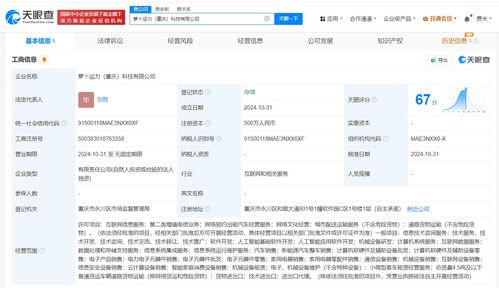 蘿卜快跑重慶新公司成立，注冊資本500萬元布局基礎軟件服務